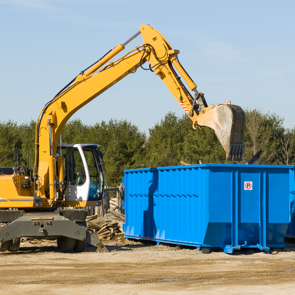 can i choose the location where the residential dumpster will be placed in South Hempstead